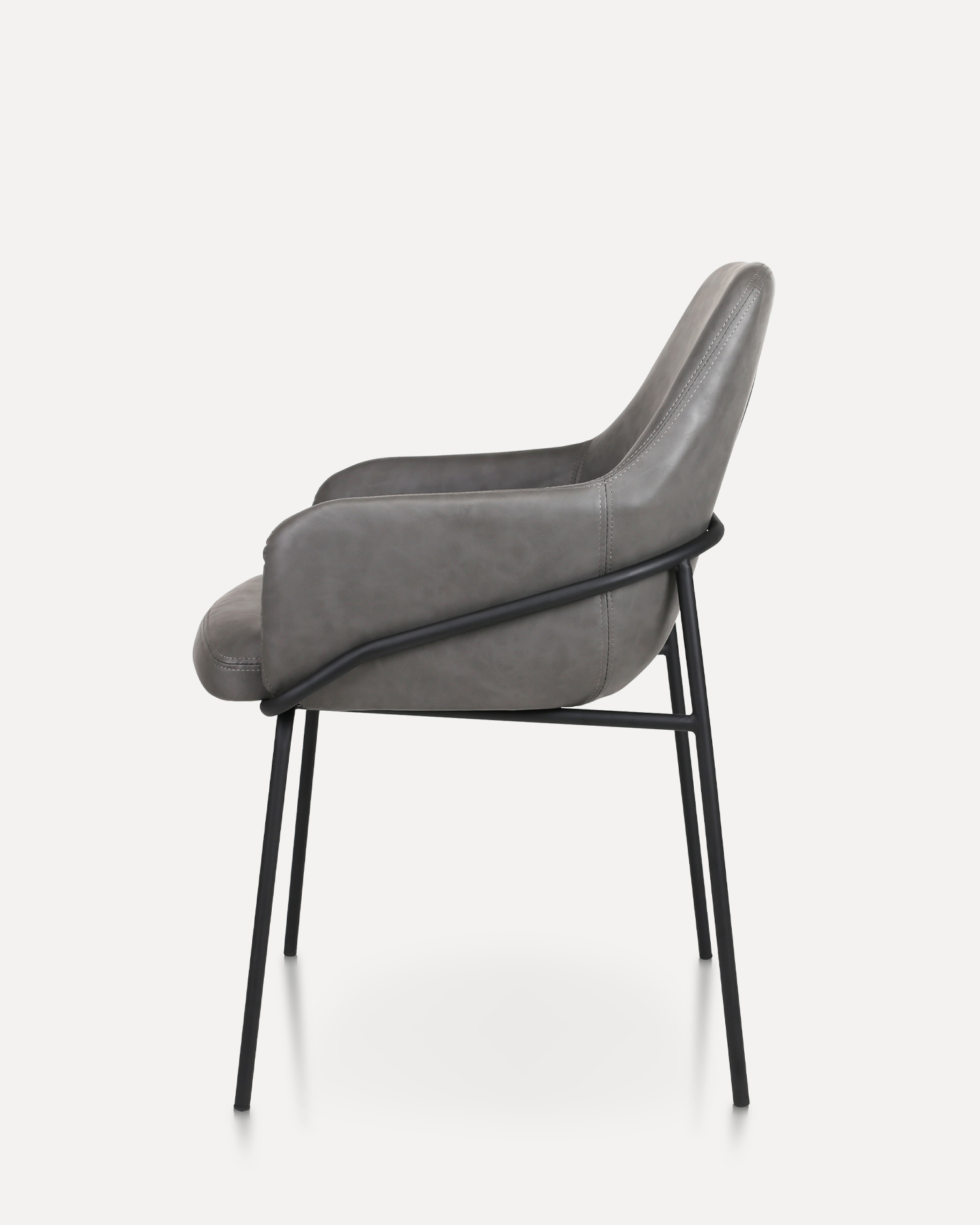 Bőr étkezőszék karral Bőr étkezőszék karral