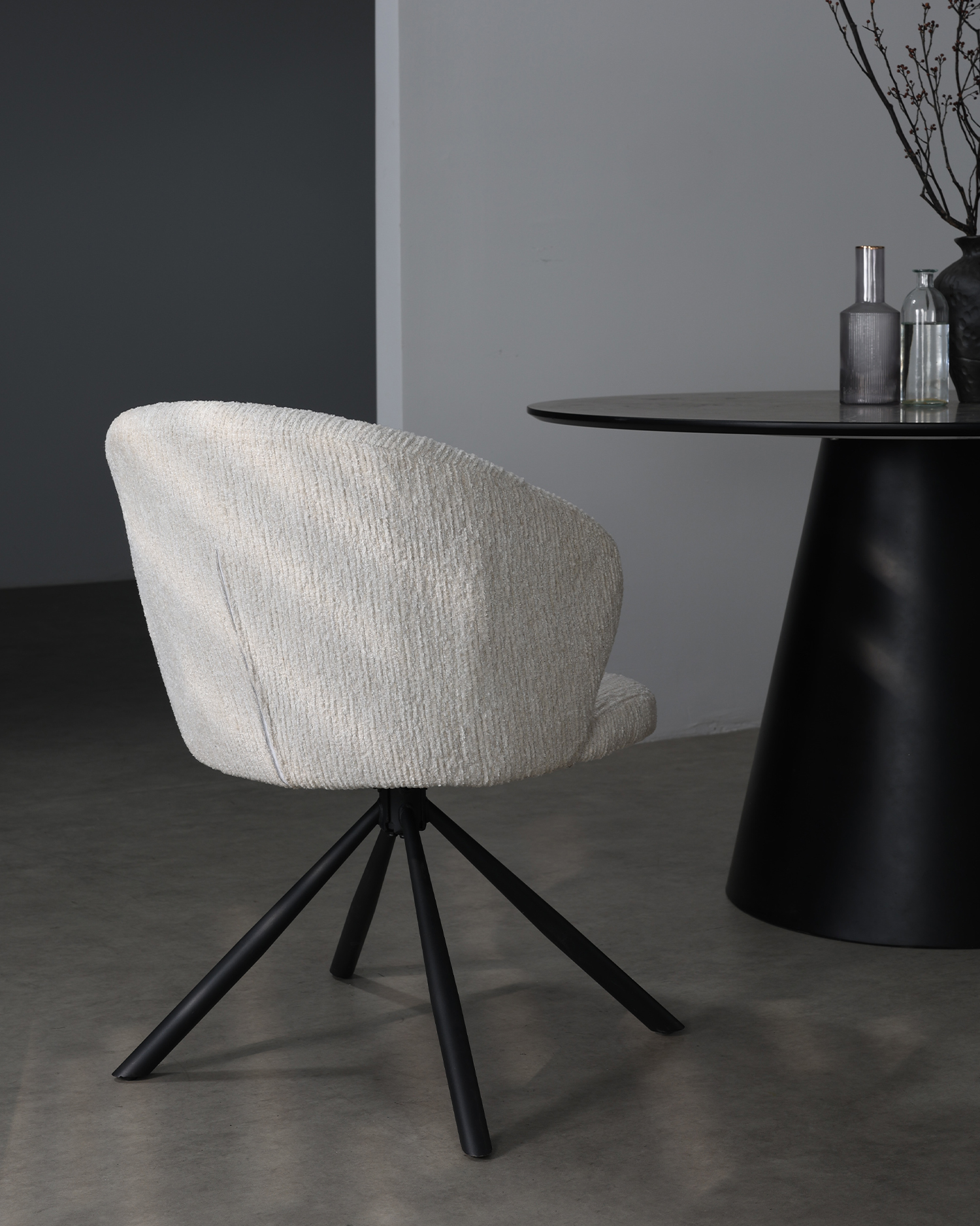 Fehér forgó étkező székek Fehér forgó étkező székek