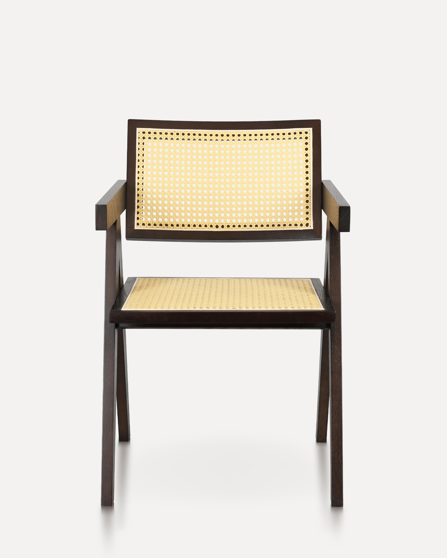 Minimalista rattan fa étkezőszékek Minimalista rattan fa étkezőszékek