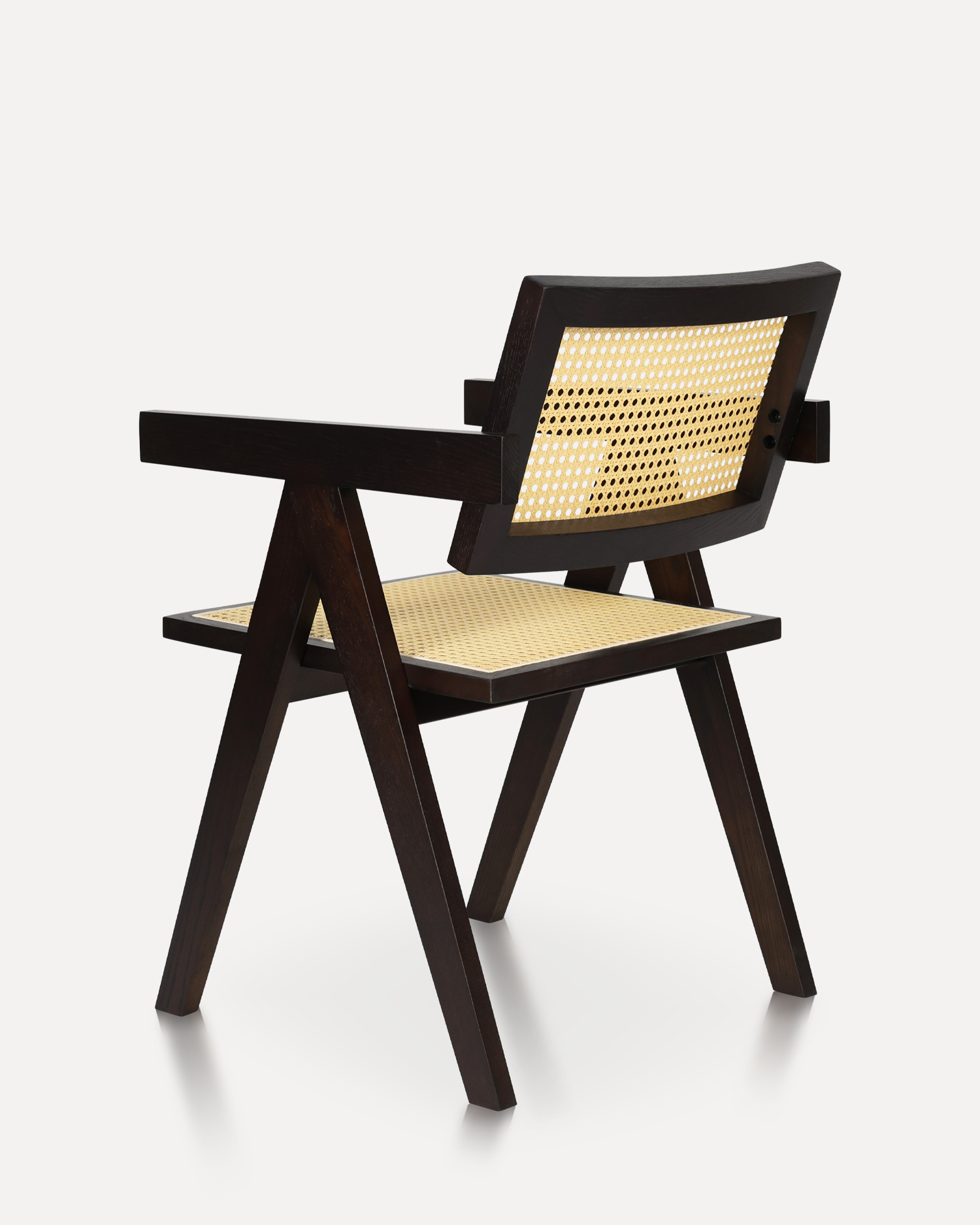 Minimalista rattan fa étkezőszékek Minimalista rattan fa étkezőszékek